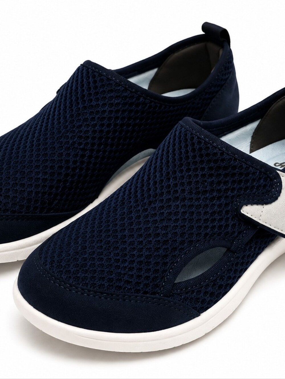 LeIsfIt Women’s Wide Diabetic Shoes for Swollen Feet Navy Size 11 – New